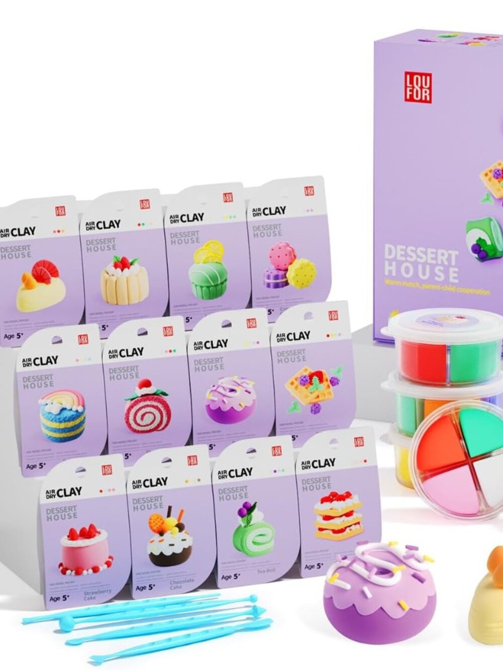 Dessert House Air Dry Clay Kits - Modeling Clay for Kids